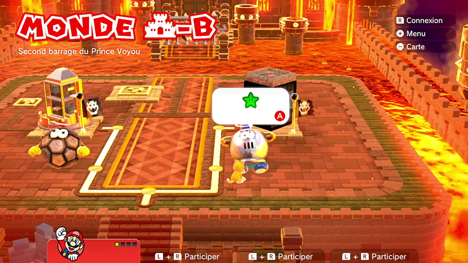 Soluce du Monde Château-B : Second barrage du Prince Voyou de Super Mario 3D World