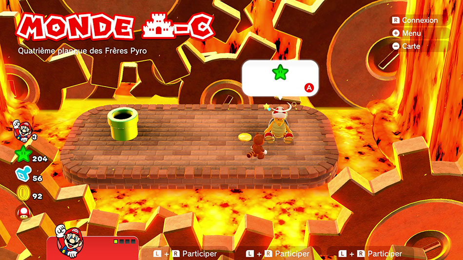 Soluce du Monde Château-C : Quatrième planque des Frères Pyro de Super Mario 3D World