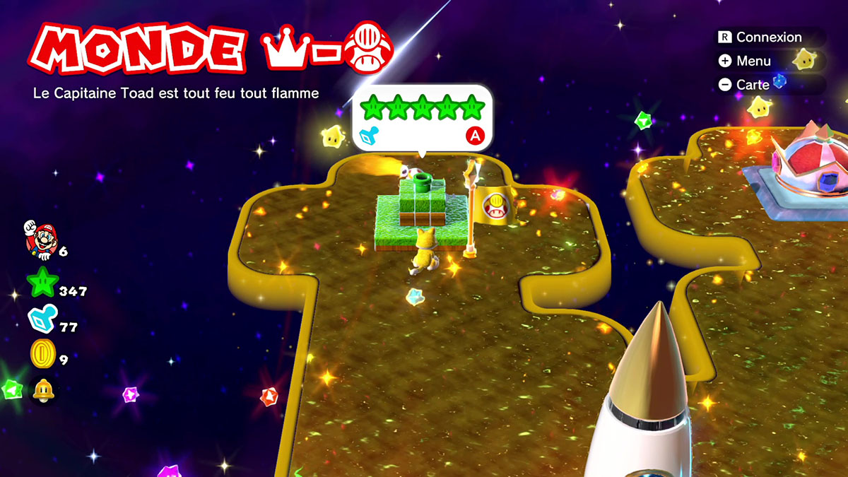 Soluce du Monde Couronne - Toad : Le capitaine Toad est tout feu tout flamme de Super Mario 3D World