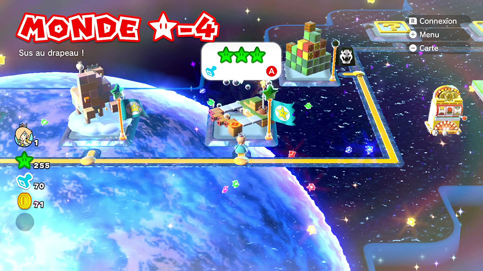 Soluce du Monde Étoile-4 : Sus au drapeau ! de Super Mario 3D World