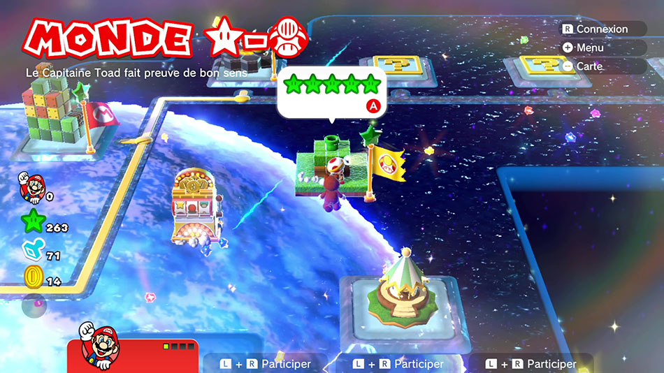 Soluce du Monde Étoile-Toad : Le capitaine Toad fait preuve de bon sens de Super Mario 3D World