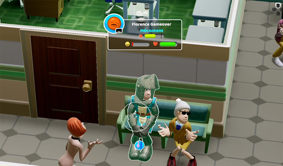 Augmenter le moral et le bonheur dans Two Point Hospital