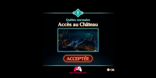 Accès au château