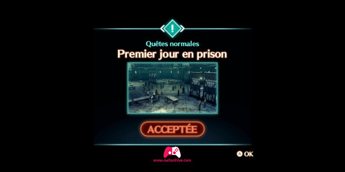 Quête premier jour en prison