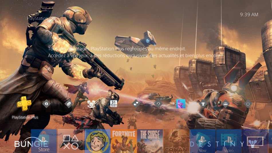 Themes dans la PS4