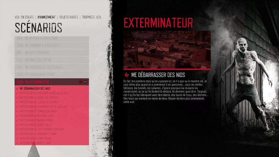 Scénario Exterminateur sur Days Gone