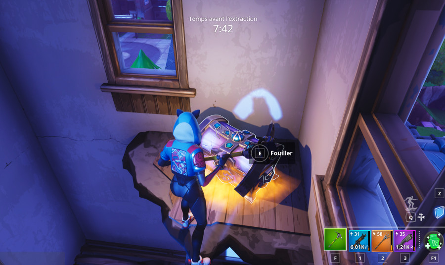 Trouver un coffre au trésor dans Fortnite