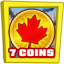 7 coins collected