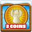 3 coins collected