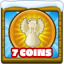 7 coins collected