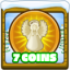 7 coins collected