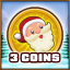 3 coins collected