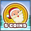 5 coins collected