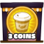 3 coins collected