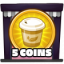 5 coins collected