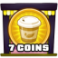 7 coins collected