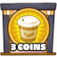 3 coins collected