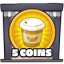 5 coins collected