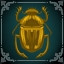 The golden dung beetle