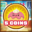 5 coins collected