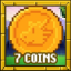 7 coins collected