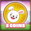 3 coins collected