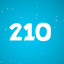 Accumulate 210 points in total