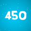 Accumulate 450 points in total