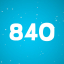 Accumulate 840 points in total