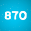 Accumulate 870 points in total