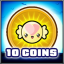 10 coins collected