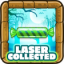 Laser collected