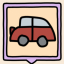 A red car