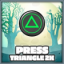 Press Triangle button twice