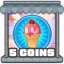 5 coins collected