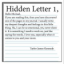 Hidden Letter 1