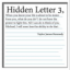 Hidden Letter 3