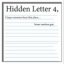 Hidden Letter 4