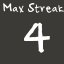 Max Streak 4