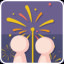 Pluie de feux d'artifice