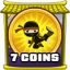 7 coins collected