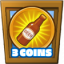 3 coins collected