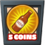 5 coins collected