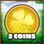 3 coins collected