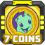 7 coins collected