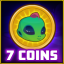 7 coins collected