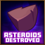 Asteroids destroyed