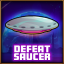 Saucer defeated