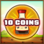 10 coins collected