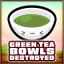 Green tea bowls destroyed